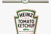 Transparent Ketchup And Mustard Clipart – Heinz Ketchup throughout Heinz Label Template
