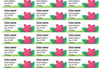 Tropical Labels (30 Per Page) | Printable Label Templates inside Free Template For Labels 30 Per Sheet