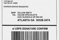 Ups Shipping Label Template New Printable Usps Shipping in Ups Shipping Label Template