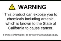 Use These Proposition 65 Labels To Provide Warnings About within 65 Label Template