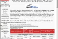 Using And Customizing Templates In Openoffice in Openoffice Label Template