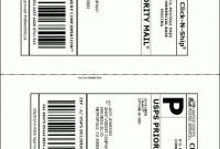 Usps Shipping Label Intended For Usps Shipping Label in Usps Shipping Label Template
