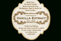 Vanilla Extract Label Idea | Spice Labels, Homemade Vanilla with regard to Homemade Vanilla Extract Label Template