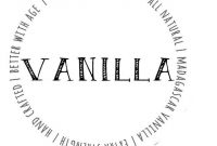Vanilla Extract Labels (Mit Bildern) | Think within Homemade Vanilla Extract Label Template
