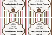 Vibrant "candy Stripe" Sweet Jar Label Ideas regarding Sweet Labels Template