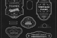Vintage Labels And Frames | Free Vector throughout Antique Labels Template