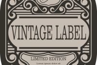 Vintage With Retro Labels Template Vectors 07 Free Download in Antique Labels Template