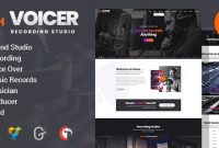 Voicer – Recording Studio WordPress Theme with Record Label Website Template Free