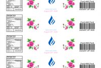 Water Bottle Label Template - Make Personalized Bottle Labels in Water Bottle Label Template Free Word