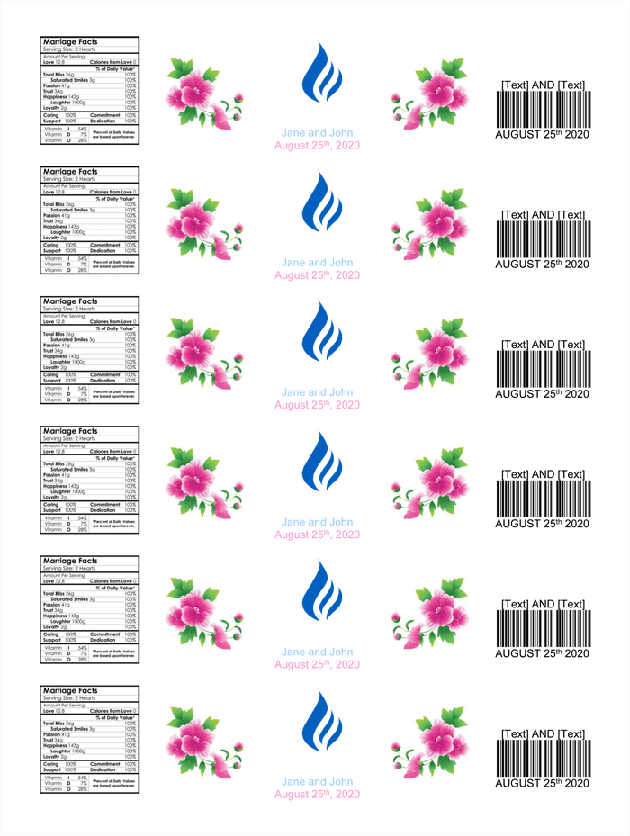 Water Bottle Label Template - Make Personalized Bottle Labels with Free Water Bottle Label Template Word