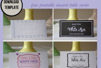 Wedding Dessert Table Labels Template – Free Download for Dessert Labels Template