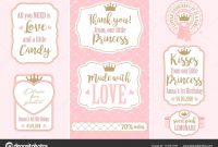 Wedding Gift Tags Template | Set Vector Vintage Frames for Bridal Shower Label Templates