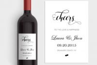 Wedding Wine Labels, Wedding Wine Label Template, Cheers Wine Label  Templates, Calligraphy Wine Label, Custom Wine Labels, Diy You Print with Officemax Label Template