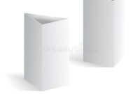 White Blank Table Tent Vertical Triangle Cards On Background in Blank Tent Card Template