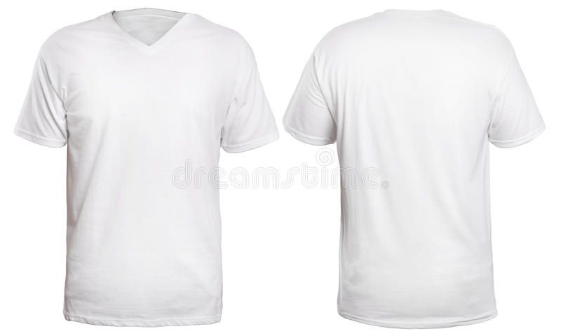 White V-Neck Shirt Mock Up. Blank V-Neck Shirt Mock Up pertaining to Blank V Neck T Shirt Template