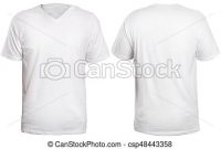 White V-Neck Shirt Mock Up pertaining to Blank V Neck T Shirt Template