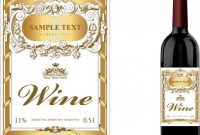 Wine Label Free Vector Download (9,168 Free Vector) For inside Wine Bottle Label Design Template