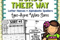 Words Their Way — Letter Name Alphabetic Homework Sorts inside Words Their Way Blank Sort Template