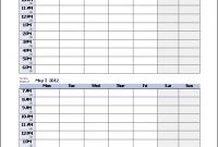 Work Schedule Template For Excel | Cleaning Schedule with Blank Monthly Work Schedule Template