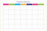 Workout Plan Calendar Template Workout And Yoga Pics within Blank Workout Schedule Template