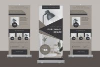 22 Creative Roll-Up Banner Designs (Templates To Download Now) with Retractable Banner Design Templates