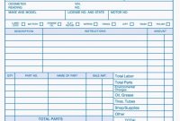 3 Part Auto Repair Register Tickets | Invoice Template, Auto in Mechanic Shop Invoice Templates