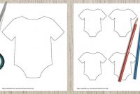 9 Free Printable Baby Onesie Outline Templates – The Artisan in Diy Baby Shower Banner Template