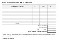Australian Gst Invoice Template With Sample Tax Invoice for Invoice Template Singapore