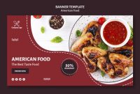 Banner Template American Food | Free Psd File in Food Banner Template