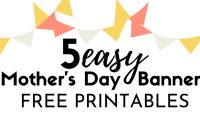 Best Mother's Day Banner Template {Free Printable} – Originalmom with regard to Printable Banners Templates Free
