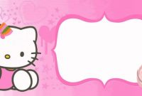 Birthday Party Invitation Hello Kitty | Hello Kitty Birthday inside Hello Kitty Banner Template