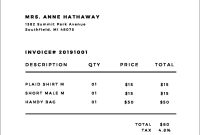 Black And White Invoice Template – Free Online Time Tracking within Black Invoice Template