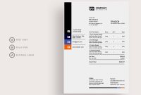 Black Corporate Invoice Template For Business Service inside Black Invoice Template