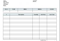 Blank Automotive Invoice | Application Letter Sample For within Garage Repair Invoice Template