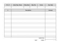 Blank Service Invoicing Template With Template Of Invoice pertaining to Template Of Invoice For Services Rendered