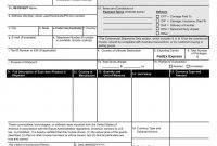 Commercial Invoice (Ps Form 6182) regarding Customs Commercial Invoice Template