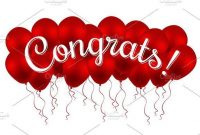 Congrats! Congratulation! Balloons | Congratulations Banner with Congratulations Banner Template