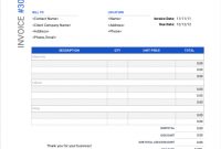 Construction Invoice Template | Invoice Simple with Time And Material Invoice Template