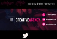 Creative Agency | Twitter Header (Psd)Retouchlab On Dribbble within Twitter Banner Template Psd
