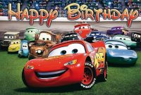 Disney Cars Birthday Bannerspecialtybanners On Etsy regarding Cars Birthday Banner Template
