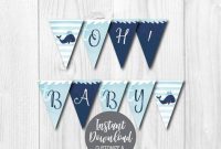 Diy Editable Yourself, Printable Banner Template, Baby with regard to Diy Baby Shower Banner Template