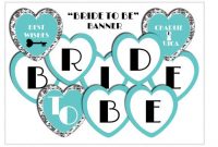 Diy Printable Bridal Shower Heart Bannermiss To Mrs in Bride To Be Banner Template