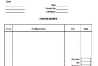 Doctor Receipt Sample Template – A Doctor Receipt Template with regard to Doctors Invoice Template