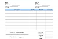 Free Blank Invoice Templates In Pdf, Word, & Excel for Work Invoice Template Free Download