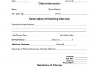 Free Cleaning Service Receipt Template – Pdf | Word | Eforms intended for House Cleaning Invoice Template Free