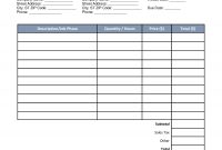 Free Construction Invoice Template – Word | Pdf | Eforms with Time And Material Invoice Template