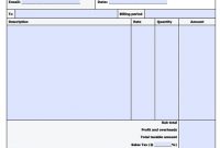 Free Construction Service Invoice Template | Pdf | Word | Excel in Invoice Template For Builders