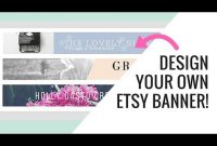Free Etsy Banner Maker And Easy Tutorial Using Canva – Youtube within Free Etsy Banner Template