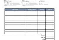 Free Freelance Independent Contractor Invoice Template Word for Private Invoice Template