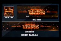 Free Gfx: Bo3/black Ops 3 Free Youtube Banner & Twitter within Twitter Banner Template Psd
